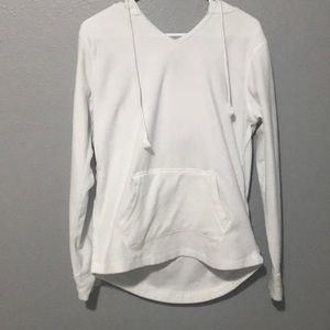 Basic soft white hoodie